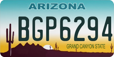 AZ license plate BGP6294