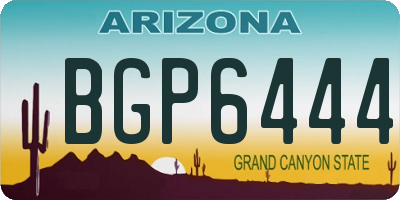 AZ license plate BGP6444
