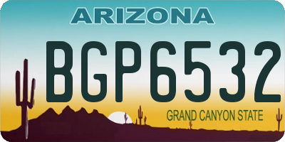 AZ license plate BGP6532