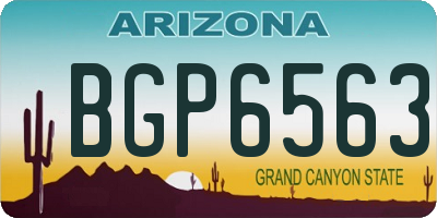 AZ license plate BGP6563