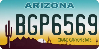 AZ license plate BGP6569