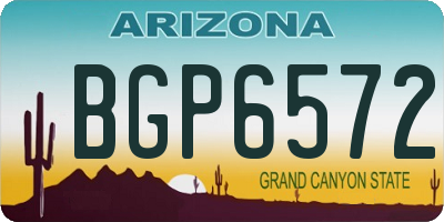 AZ license plate BGP6572
