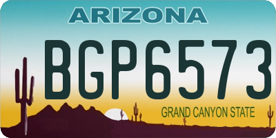 AZ license plate BGP6573