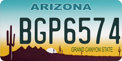 AZ license plate BGP6574