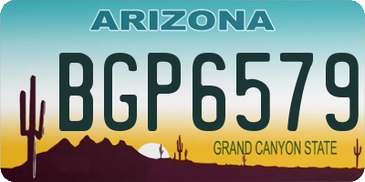 AZ license plate BGP6579