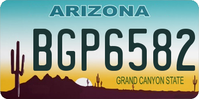 AZ license plate BGP6582