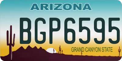 AZ license plate BGP6595