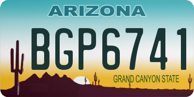 AZ license plate BGP6741