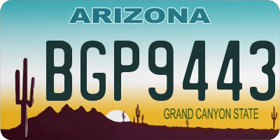 AZ license plate BGP9443
