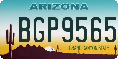AZ license plate BGP9565