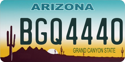 AZ license plate BGQ4440