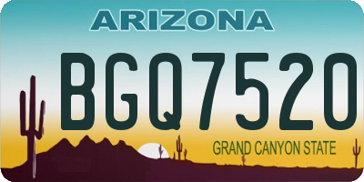 AZ license plate BGQ7520