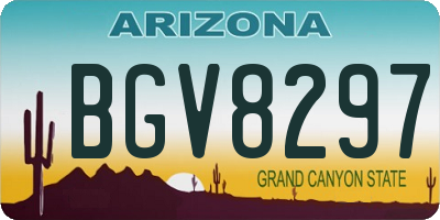 AZ license plate BGV8297
