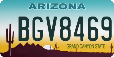 AZ license plate BGV8469