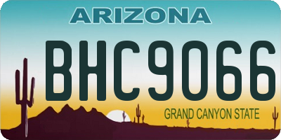 AZ license plate BHC9066