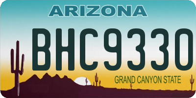AZ license plate BHC9330