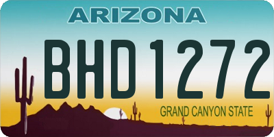 AZ license plate BHD1272