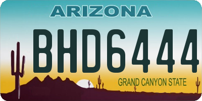 AZ license plate BHD6444
