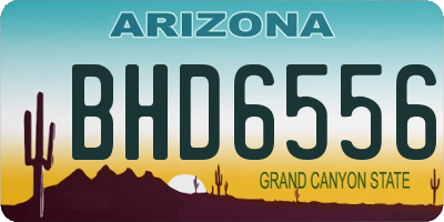 AZ license plate BHD6556