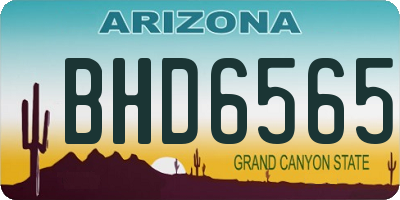 AZ license plate BHD6565