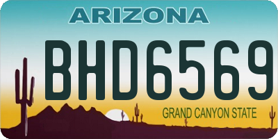 AZ license plate BHD6569