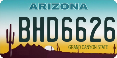 AZ license plate BHD6626