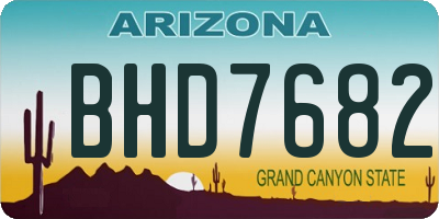 AZ license plate BHD7682