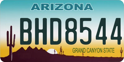 AZ license plate BHD8544