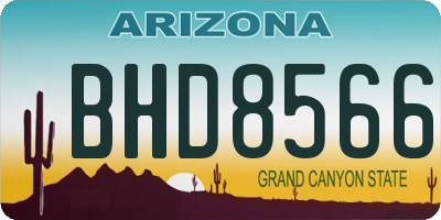 AZ license plate BHD8566