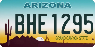 AZ license plate BHE1295