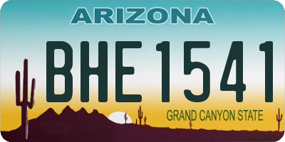 AZ license plate BHE1541