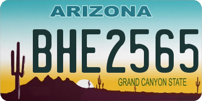 AZ license plate BHE2565