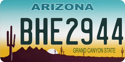 AZ license plate BHE2944