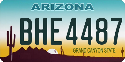 AZ license plate BHE4487