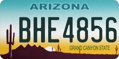 AZ license plate BHE4856
