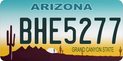 AZ license plate BHE5277