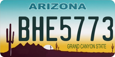 AZ license plate BHE5773