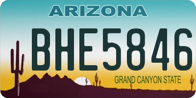 AZ license plate BHE5846