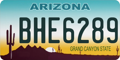 AZ license plate BHE6289