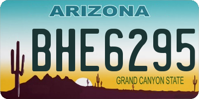 AZ license plate BHE6295