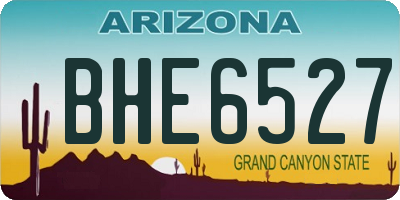 AZ license plate BHE6527