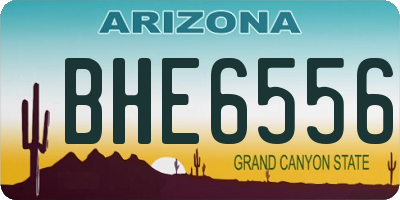 AZ license plate BHE6556