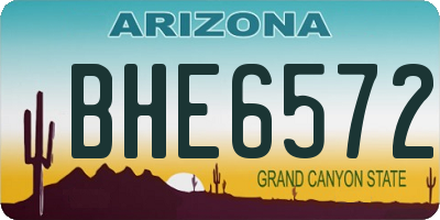 AZ license plate BHE6572