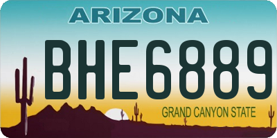 AZ license plate BHE6889