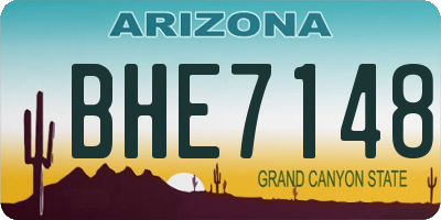 AZ license plate BHE7148