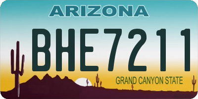 AZ license plate BHE7211