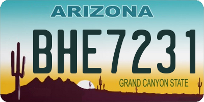 AZ license plate BHE7231