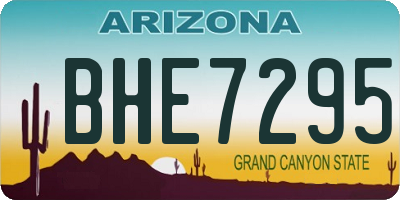 AZ license plate BHE7295