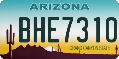 AZ license plate BHE7310