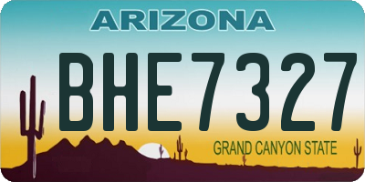 AZ license plate BHE7327